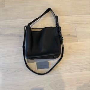 All Saints Kita Black Leather Bag